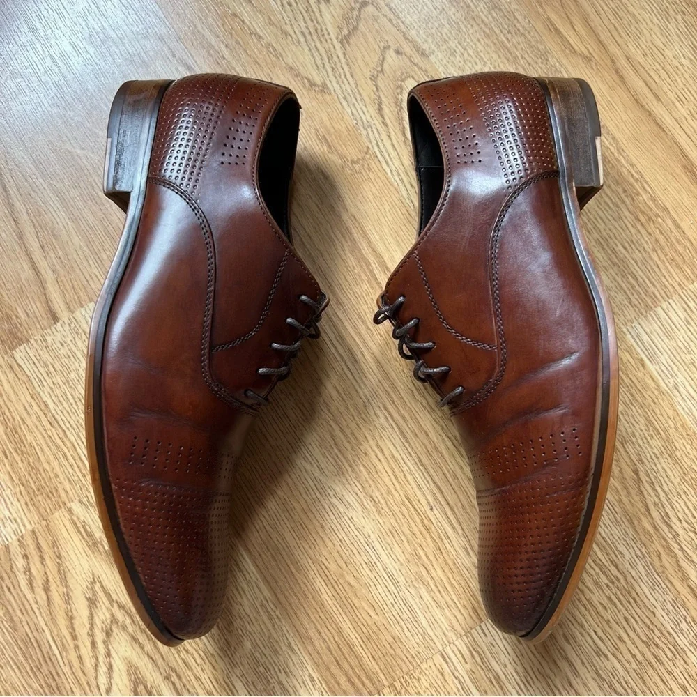 Kenneth Cole New York Men's Cha-Raid Oxford Business Dress Lace Up Shoes Sz 8.5M